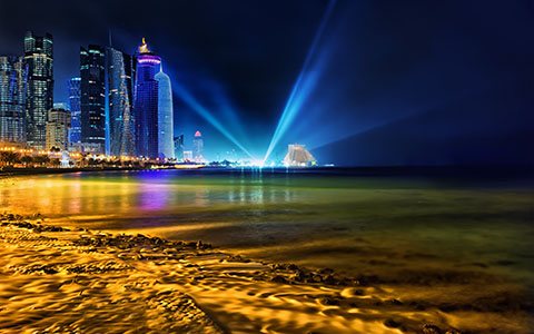 High-resolution desktop wallpaper Qatar Shining by Nicolas Kamp