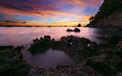 High-resolution desktop wallpaper Boracay Island Sunset by andrewsparrow
