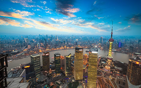 High-resolution desktop wallpaper Standing at the top of Shanghai Jinmao Tower by bingham008