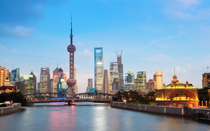 High-resolution desktop wallpaper Old Bridge and New Shanghai by bingham008