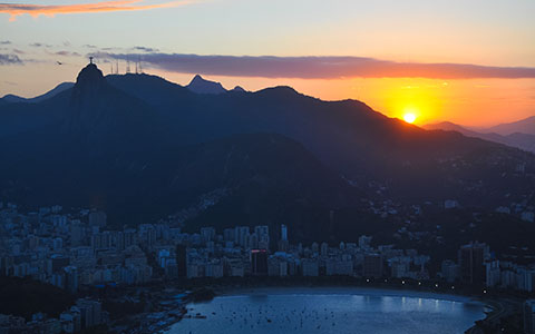 High-resolution desktop wallpaper Sunset in Rio de Janeiro by adrphotos