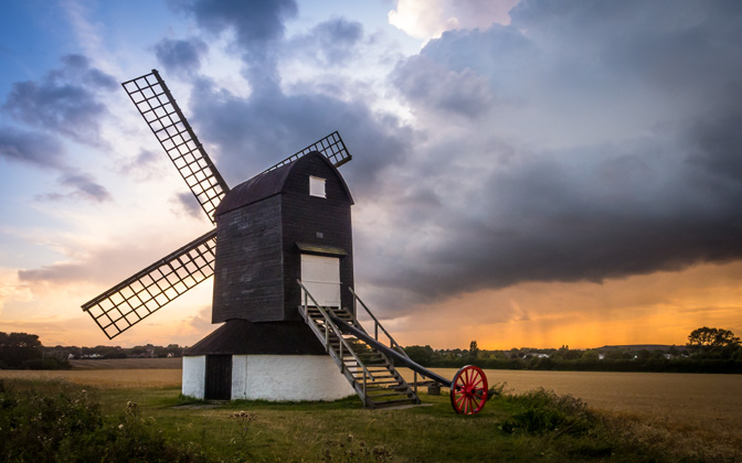 High-resolution desktop wallpaper Pitstone Windmill by kenchie