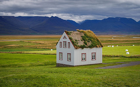 High-resolution desktop wallpaper Icelandic Sod-House by Bluro