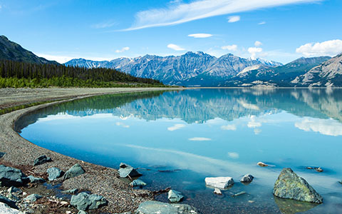 High-resolution desktop wallpaper Reflection in the Yukon by benbrinker