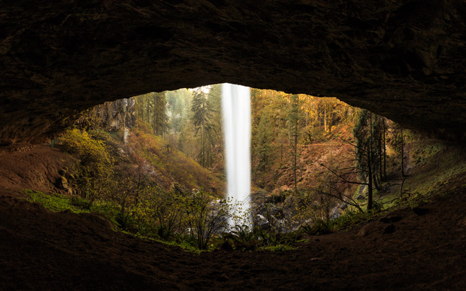 High-resolution desktop wallpaper Eye of the Waterfall by jdphotopdx
