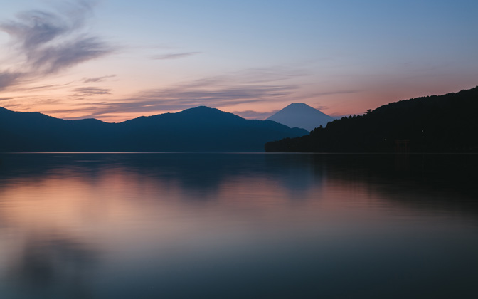 High-resolution desktop wallpaper Hakone Sunset by andrewsparrow