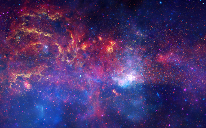 High-resolution desktop wallpaper The Galactic Center by NASA Images