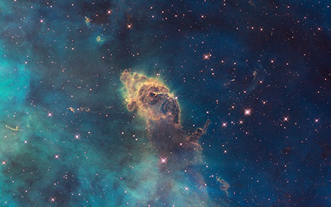 High-resolution desktop wallpaper Jet in Carina by NASA, ESA, and the Hubble SM4 ERO Team
