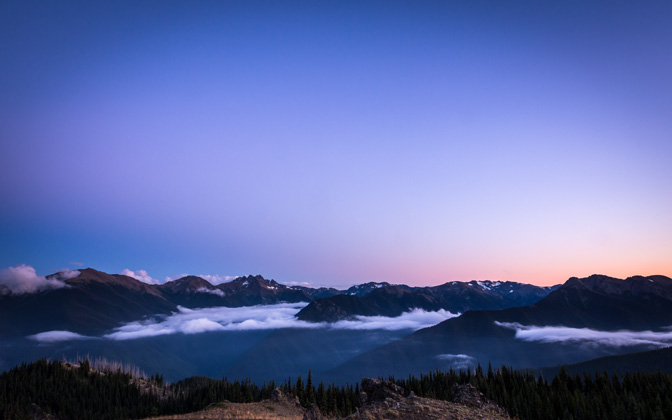 High-resolution desktop wallpaper Sunset on Blue Mountain by jdphotopdx