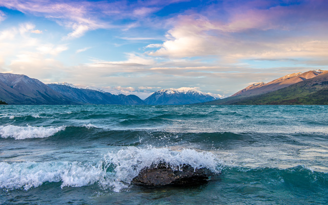 High-resolution desktop wallpaper Lake Ohau - Valley of the Winds by Dominic Kamp