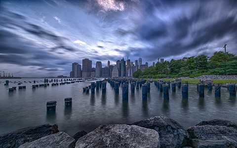 High-resolution desktop wallpaper Manhattan before the storm by JohnDoe